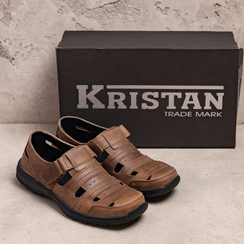 Мужские кожаные летние туфли Lara Olive Київ - зображення 10