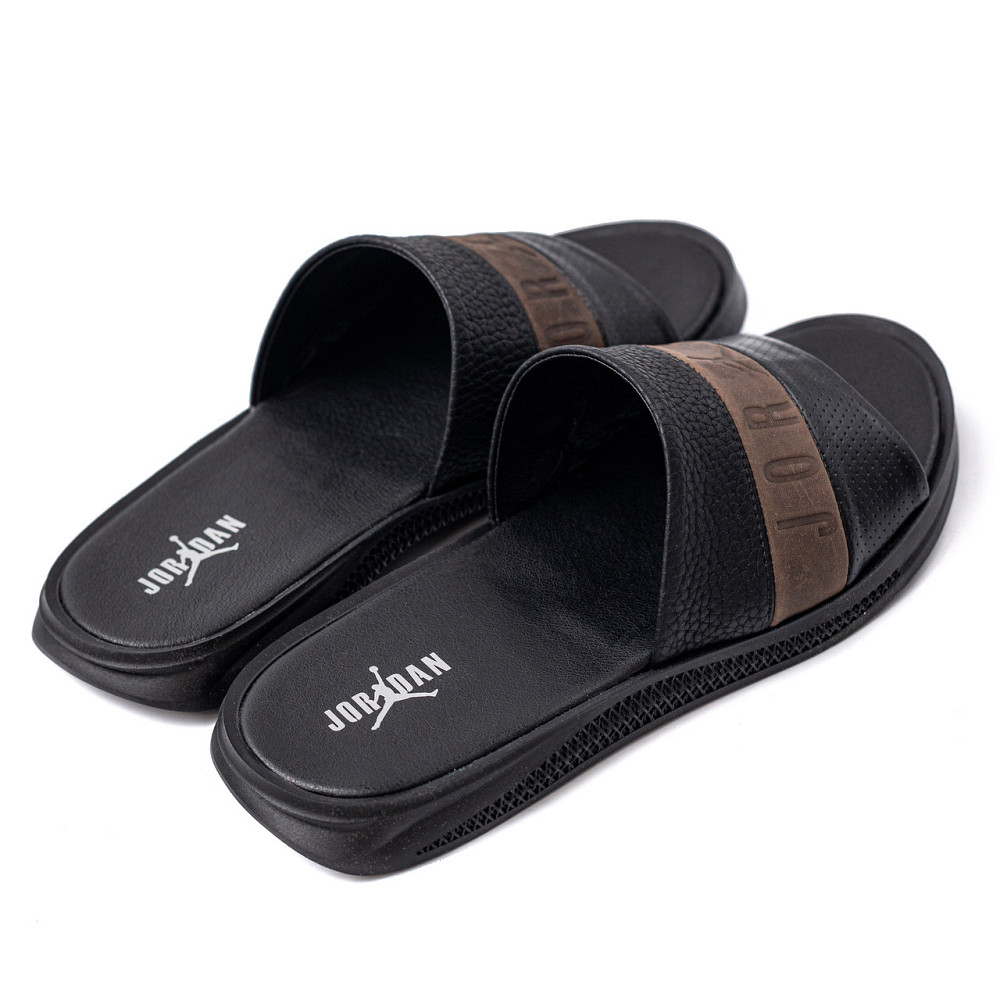 Мужские кожаные  летние шлепанцы-сланцы Jordan Київ - зображення 3