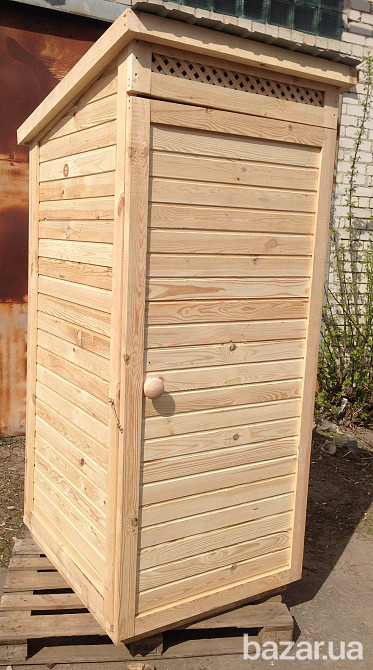 Деревянный туалет. Летняя душевая кабина. Дачный душ. Дачный туалет. Київ - зображення 4
