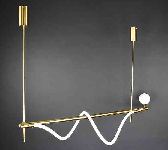 Люстра стельова LED MBJ8-1200 Латунь 40-122х30х120 см. Київ