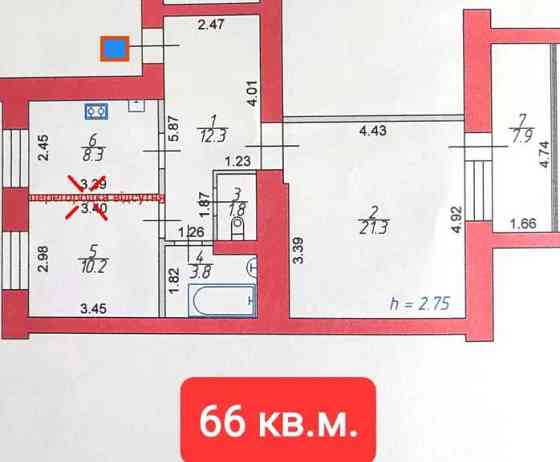 продажа 1-к квартира Луцк, 59000 $ Луцьк