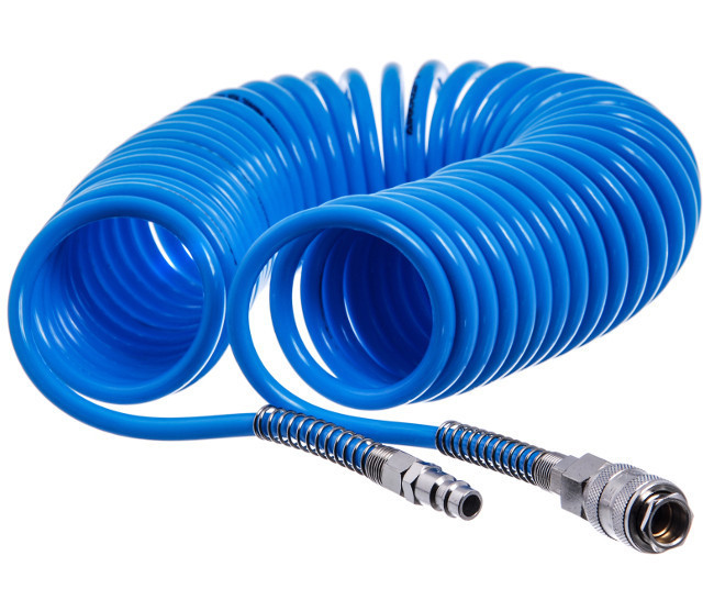 Шланг для компрессора 10 м спиральный полиуретановый 8*12мм (PROFI) AIRKRAFT AHC48-J Харків - зображення 1