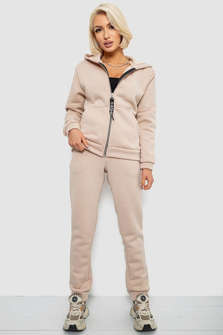 Спортивний костюм жіночий на флісі, бежевий | Новий | S-XL Одесса - изображение 1
