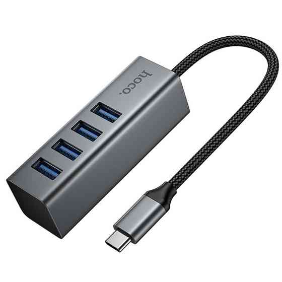 Переходник HUB Hoco HB1C 4in1 (Type-C to 4xUSB 3.0) (0.2m) Херсон