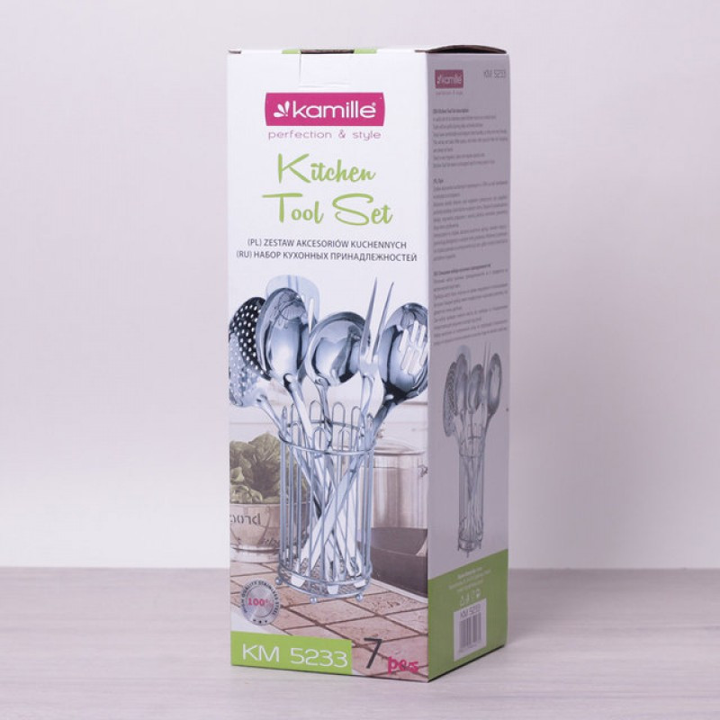 Набор кухонных аксессуаров Kamille 7 предметов Одеса - зображення 10