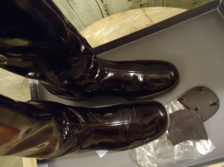 Сапоги кожаные кожа-лак новые р. 39 весна /осень Київ - зображення 6
