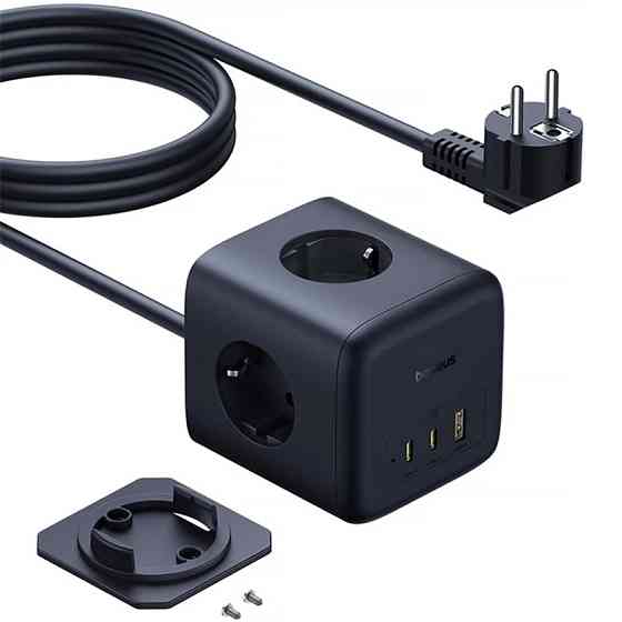 Удлинитель Baseus EnerFill FA11 PD67W+QC3.0 (1USB-A/2C/2Socket) (1.5m) (EFMF67) Херсон