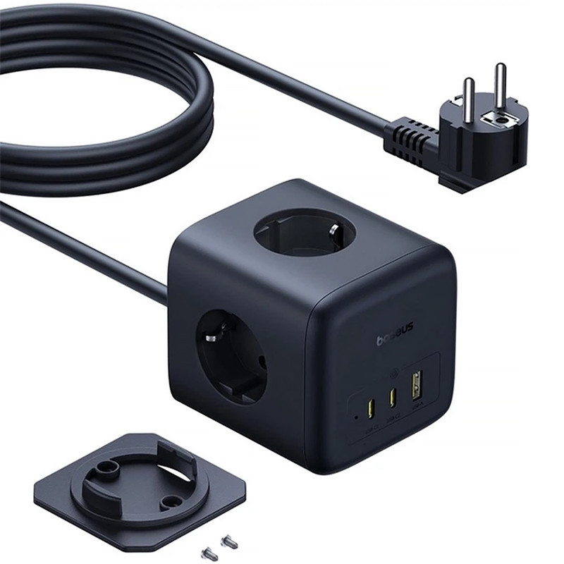 Удлинитель Baseus EnerFill FA11 PD67W+QC3.0 (1USB-A/2C/2Socket) (1.5m) (EFMF67) Херсон - зображення 5