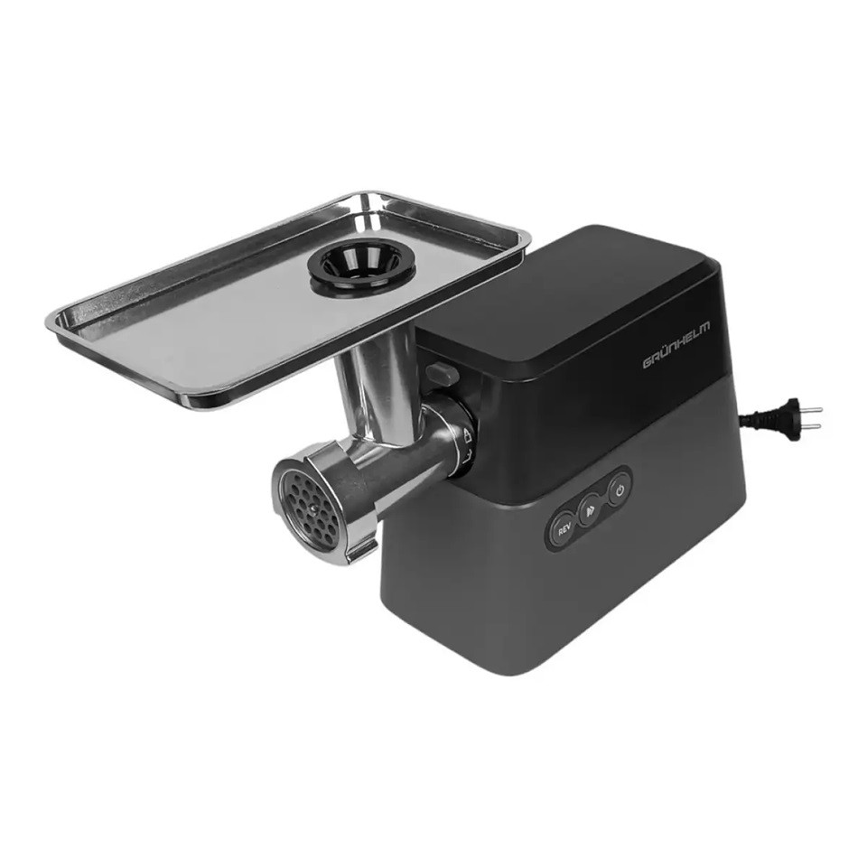 Мясорубка электрическая Grunhelm AMG2663APSJ 2600 Вт серебристая Київ - зображення 3