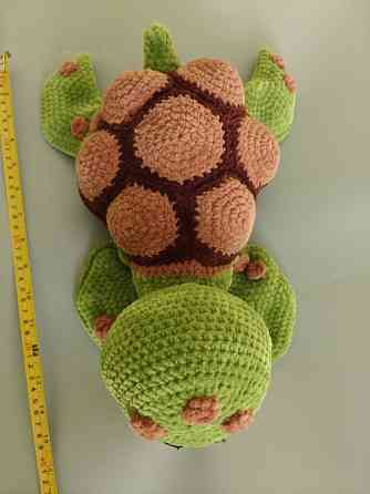 Іграшка Черепаха 37 см м'яка в'язана подарунок сувенір hand made ручна робота Луцьк