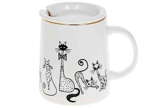 Кухоль з кришкою Bona Di Cat's Party 498-188 400 мл Киев