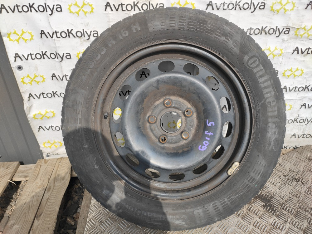 Диск металлический с шиной 205/55 R16 VW Golf V 2003-2008 Ковель - изображение 1