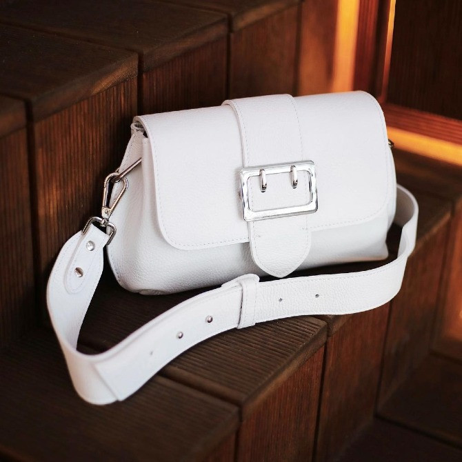 кожаная сумка через плечо кроссбоди Итальянская в натуральной коже базовая TS000104 Вінниця - зображення 2