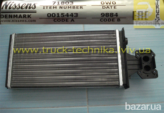 Радиатор печки салона Iveco Eurocargo 175x295x42mm теплообменник Львів - зображення 2