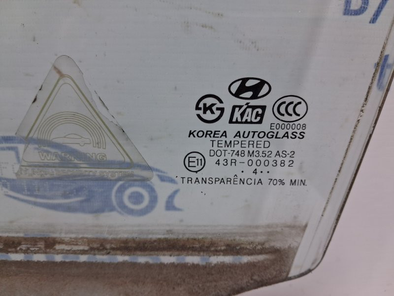 Стекло двери переднее левое Hyundai Tucson 2004-2009 824112E000 (Арт. 62474) Київ - зображення 3