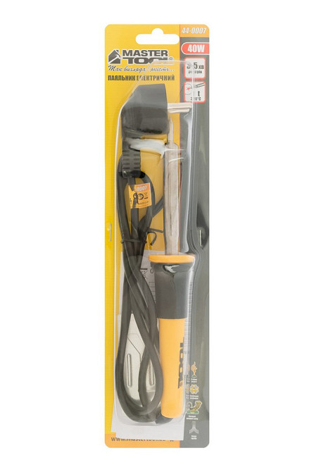 Паяльник электрический MASTERTOOL 40 Вт 220V/50Hz 300°С 44-0007 Харків - зображення 3
