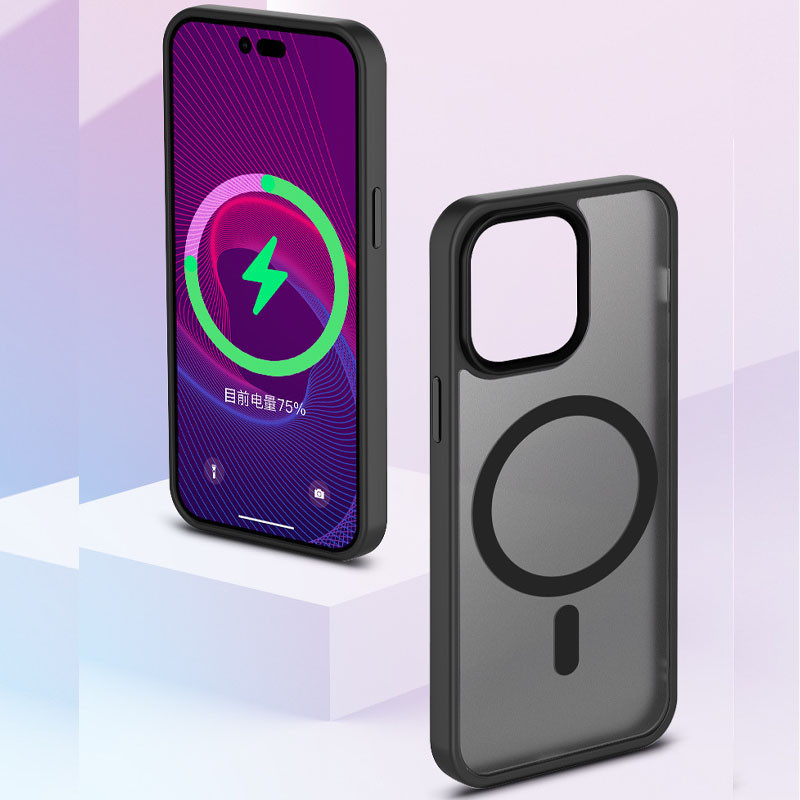 TPU+PC чехол Metal Buttons with MagSafe Colorful для Apple iPhone 15 Pro (6.1") Херсон - зображення 9