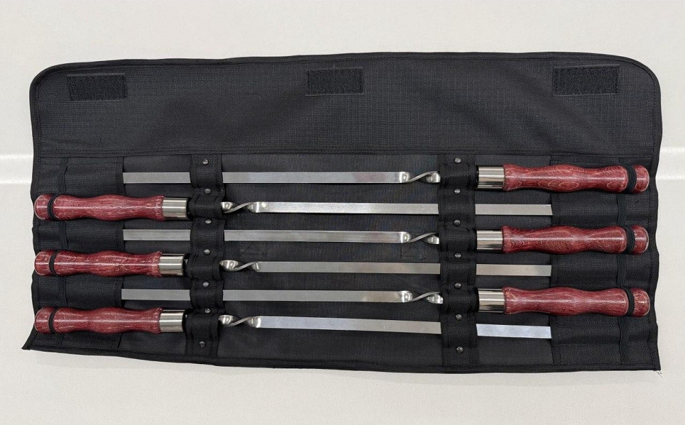 Набор шампуров с деревянной ручкой Smoke House Харків - зображення 1