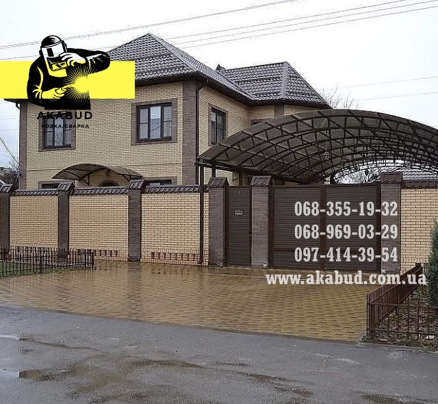 Ворота розпашні, відкатні ворота, автонавіс, паркани, ангари Кривий Ріг - зображення 1