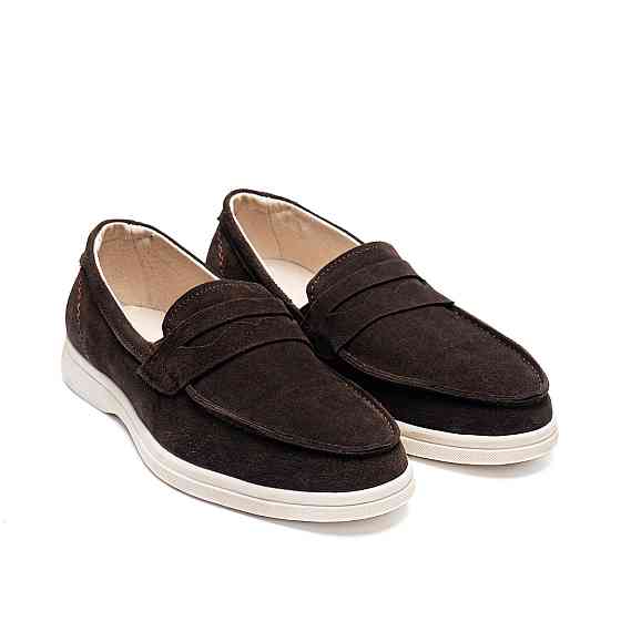 Мужские кожаные лоферы Dark Chocolate Київ