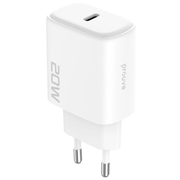 Мережевий зарядний пристрій Proove Silicone Power 2 20W (Type-C) + cable Type-C to Lightning 1m Whit Харьков - изображение 2