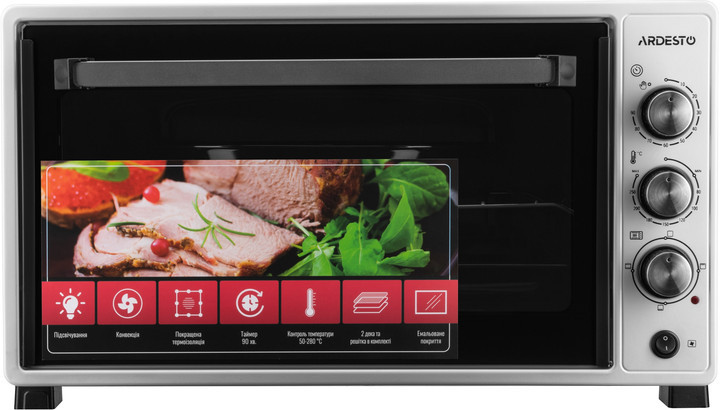 Духовка электрическая Ardesto MEO-N48СW белая 1700 Вт Київ - зображення 1