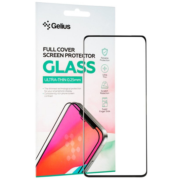 Захисне скло Gelius Full Cover Ultra-Thin 0.25mm для Samsung A27 A276 Black Харків - зображення 1