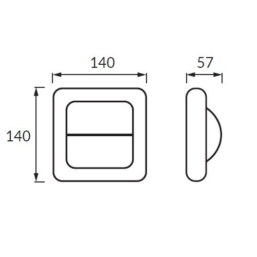 Настінний світлодіодний світильник, Strühm, 4W, 4000K, квадратний, сірий, STR-03689 Киев - изображение 2