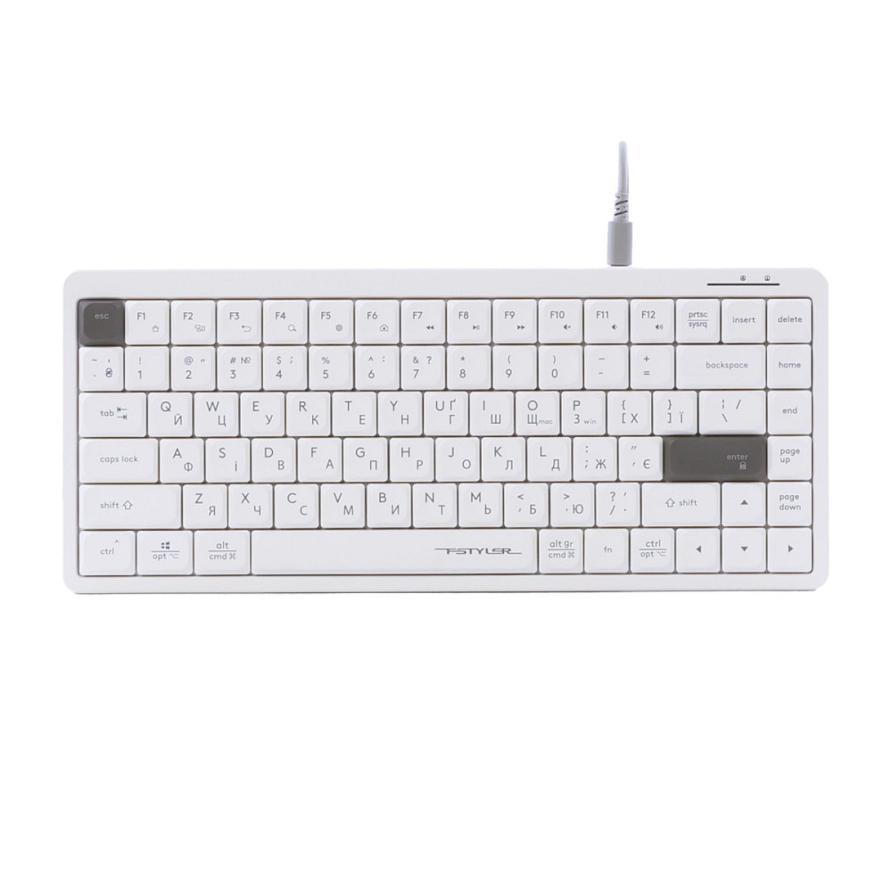 Клавиатура компьютерная проводная A4Tech Fstyler FX53(White) белая Київ - зображення 1