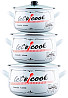 Набір каструль Gusto Lets cook GT-T-3-LCW 6 предметів білий Київ