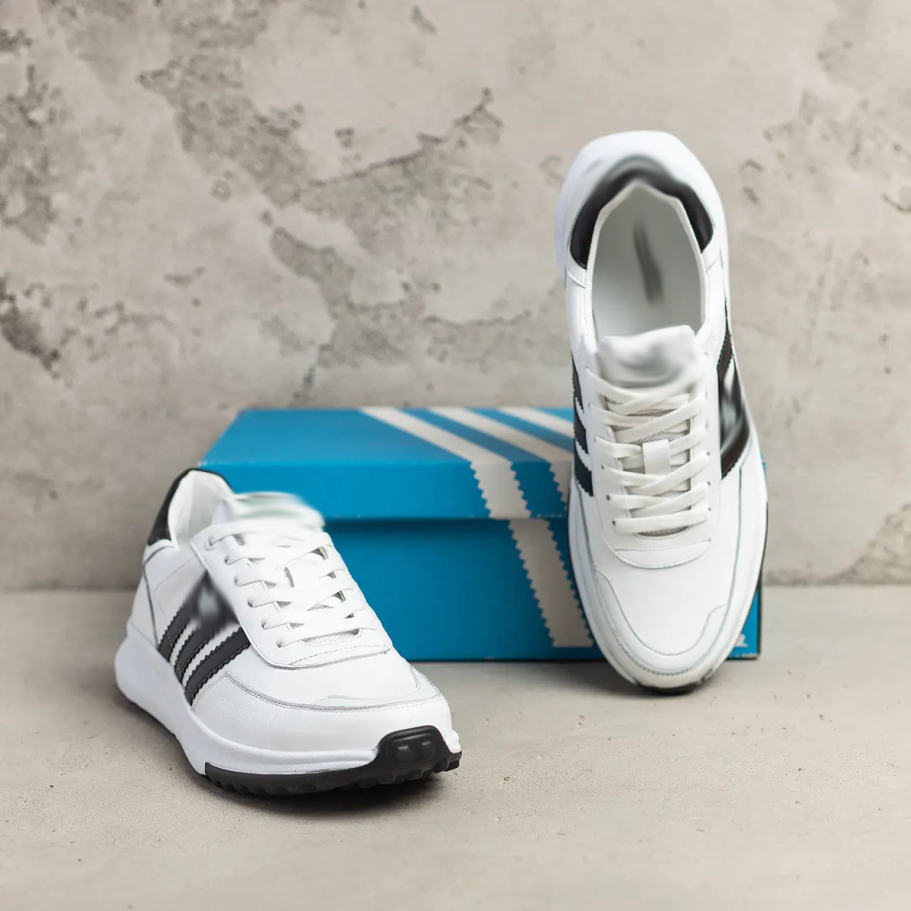 Мужские кожаные кроссовки Retropy White Київ - зображення 5