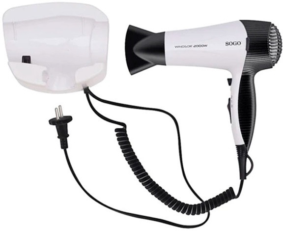 Фен для сушки волос SOGO SS-3645 2200 Вт белый Киев - изображение 1