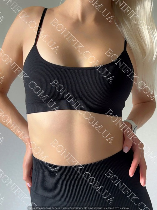 Бесшовный топ на тонкой бретели "Cami Top Rib" Кривий Ріг - зображення 2