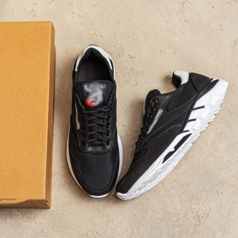 Мужские летние кроссовки сетка Classic Black Киев - изображение 5