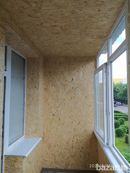 Балкон под ключ с выносом по плите и внутренней обшивкой с утеплением. БЕЗ ПОСРЕДНИКОВ, Харьков Харьков - изображение 4