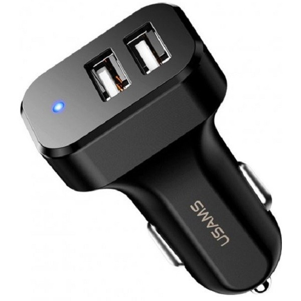 Автомобільний зарядний пристрій Usams C13 King-Tu 2USB 2.1A + cable Micro Black (Код товару:24864) Харків - зображення 3