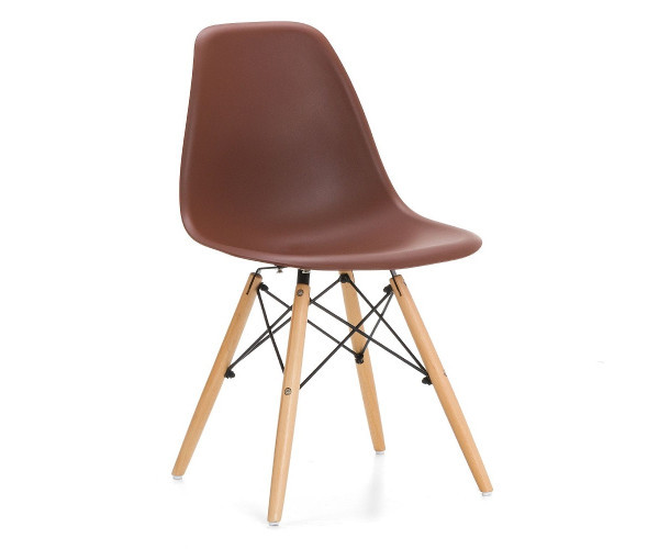 Стілець Тауер Вуд пластиковий коричневий Дніпро - зображення 5