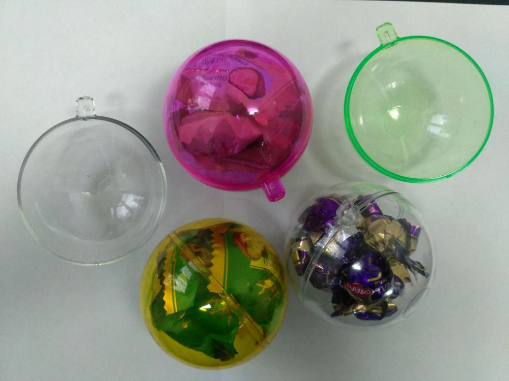 Новогодний прозрачный шар 8 см для конфет Киев - изображение 10