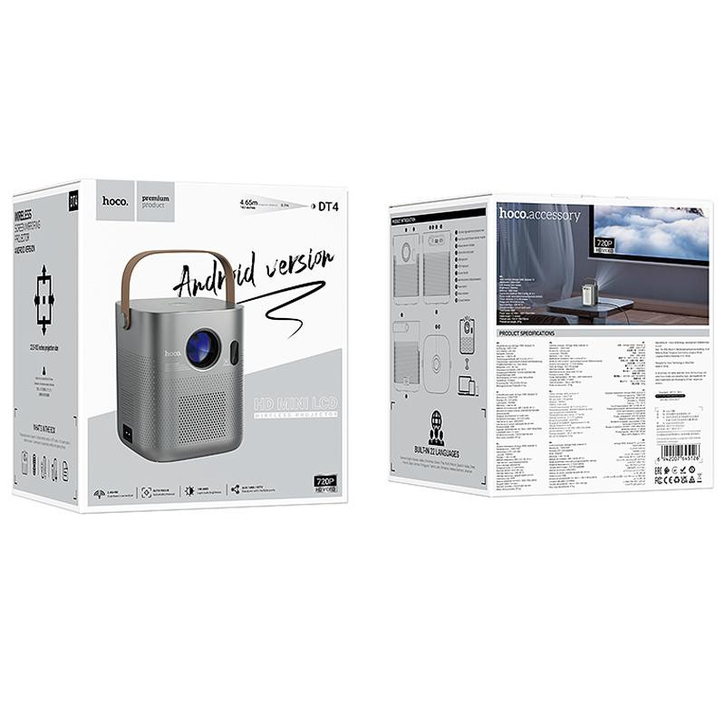 Проектор Hoco DT4 Smart full autofocus 720P (Android version) Херсон - изображение 6