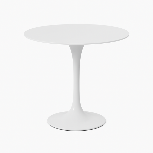 Столик дизайнерський журнальний Тюльпан М білий Дніпро - зображення 1