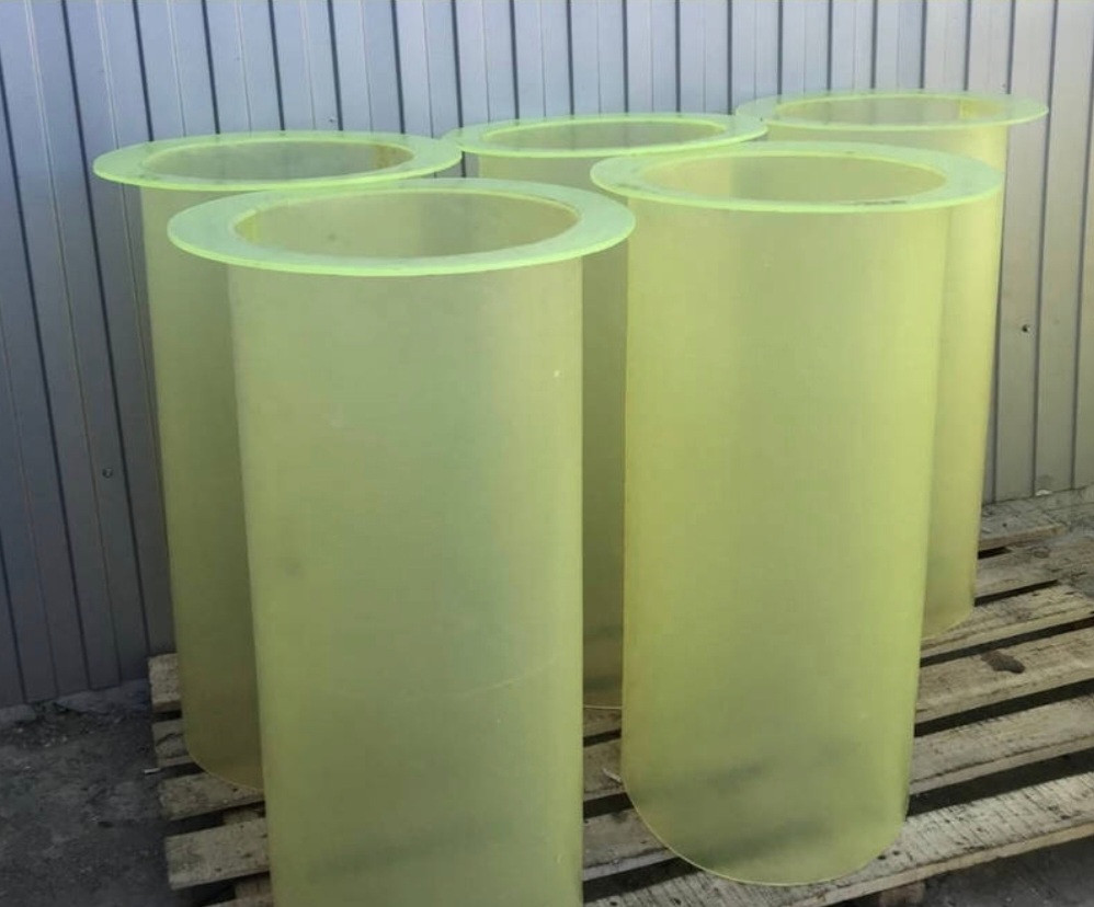 Самотечные трубы  из полиуретана , полиуретановые вставки в трубы , футерованная труба Київ - зображення 8