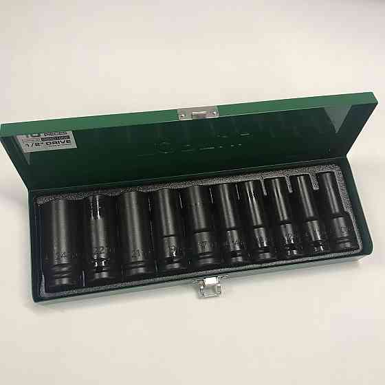 Набор длинных торцевых головок ударных TOPTUL 1/2" 10-24мм 10ед. GDAD1002 Харьков