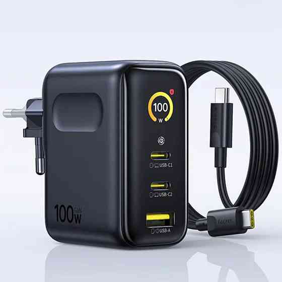 СЗУ Baseus PicoGo AE21 Fast Charger 100W (1USB-A/2C) + кабель Type-C to Type-C (E0121B) Херсон