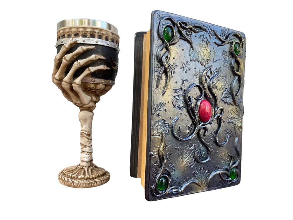 Подарочный набор Бокал 3 Рука с Черепами и блокнот 3 «Лесный Гримуар Лисы» Київ - зображення 4