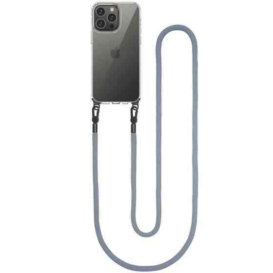 Чехол TPU Transparent with Straps для Apple iPhone 12 Pro Max (6.7") Херсон