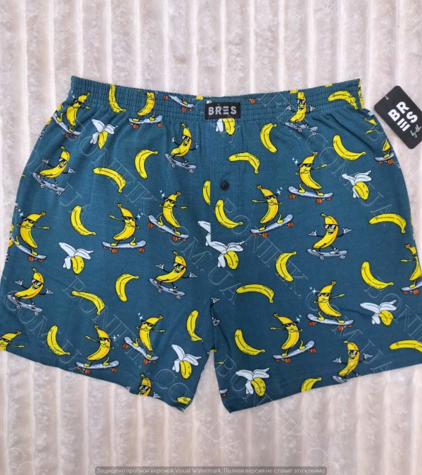 Мужские семейные трусы с принтом бананов на скейтборде "BRES" (арт. MBXK 307/01/124) Кривой Рог - изображение 3