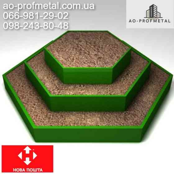 Грядки металеві зеленого кольору. Київ