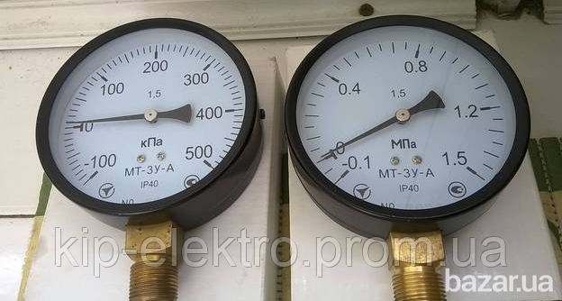 Мановакуумметр показывающий МТ-3У-А (МТ-3У, МТ 3У, МТ3У, МТ3-У) - радиальный штуцер (РШ) Киев - изображение 1