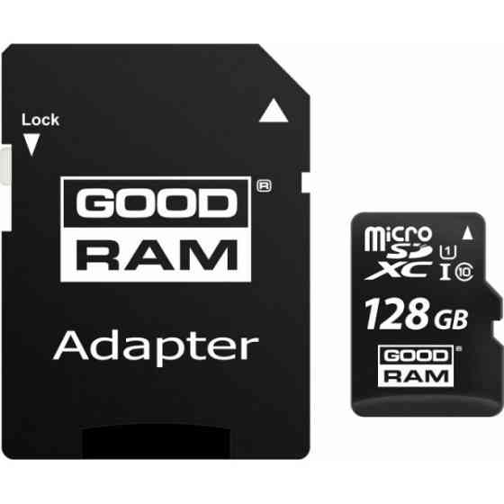 Карта пам'яті Goodram microSDХC 128GB UHS-I Сlass 10 + SD-adapter (M1AA-1280R12) Харків