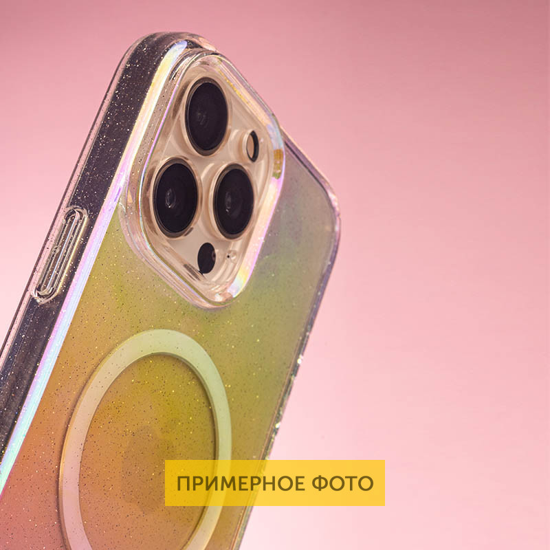 Чехол TPU Galaxy Sparkle (MagFit) для Apple iPhone 13 / 14 (6.1") Херсон - зображення 2